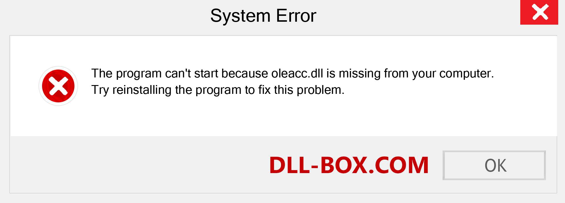  oleacc.dll file is missing?. Download for Windows 7, 8, 10 - Fix  oleacc dll Missing Error on Windows, photos, images